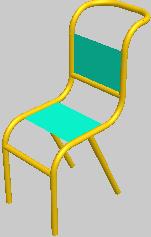 Модель стула при R = 15